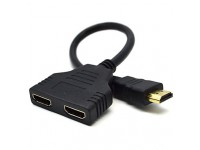 HDMI 1 to 2 Splitter Cable Male to Female M/F 1 in 2 out Adapter Converter  