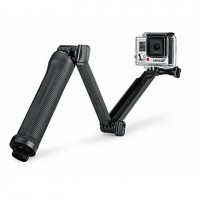 Super Multi-function 3-way Mount Monopod Tripod Grip for GoPro Hero4 /Hero3 + /3 /SJ 5000/4000   