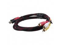 1.5M 1080P HDMI Male to 3 RCA Video Audio AV Cable Adapter for HDTV DVD  